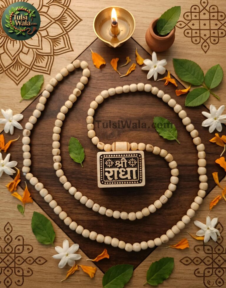 Radha Naam Tulsi Kanthi Mala Medium Bhaktamaal