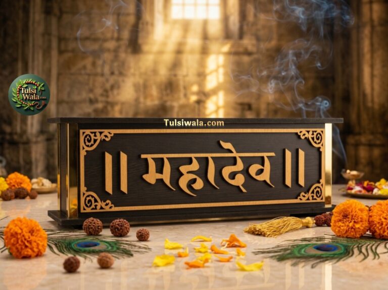 Mahadev Bhagwat Box with Shiv Design Premium Wooden Spiritual Gift for Kathavachak