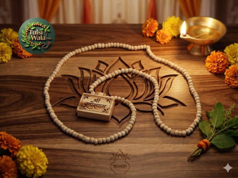 Shri RadheShyam Tulsi Kanthi Mala Bhaktamaal Vrindavan Handmade